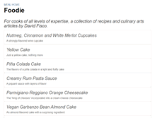 Tablet Screenshot of foodie.davidfisco.com