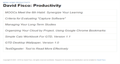 Desktop Screenshot of productivity.davidfisco.com