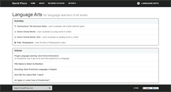 Desktop Screenshot of languagearts.davidfisco.com